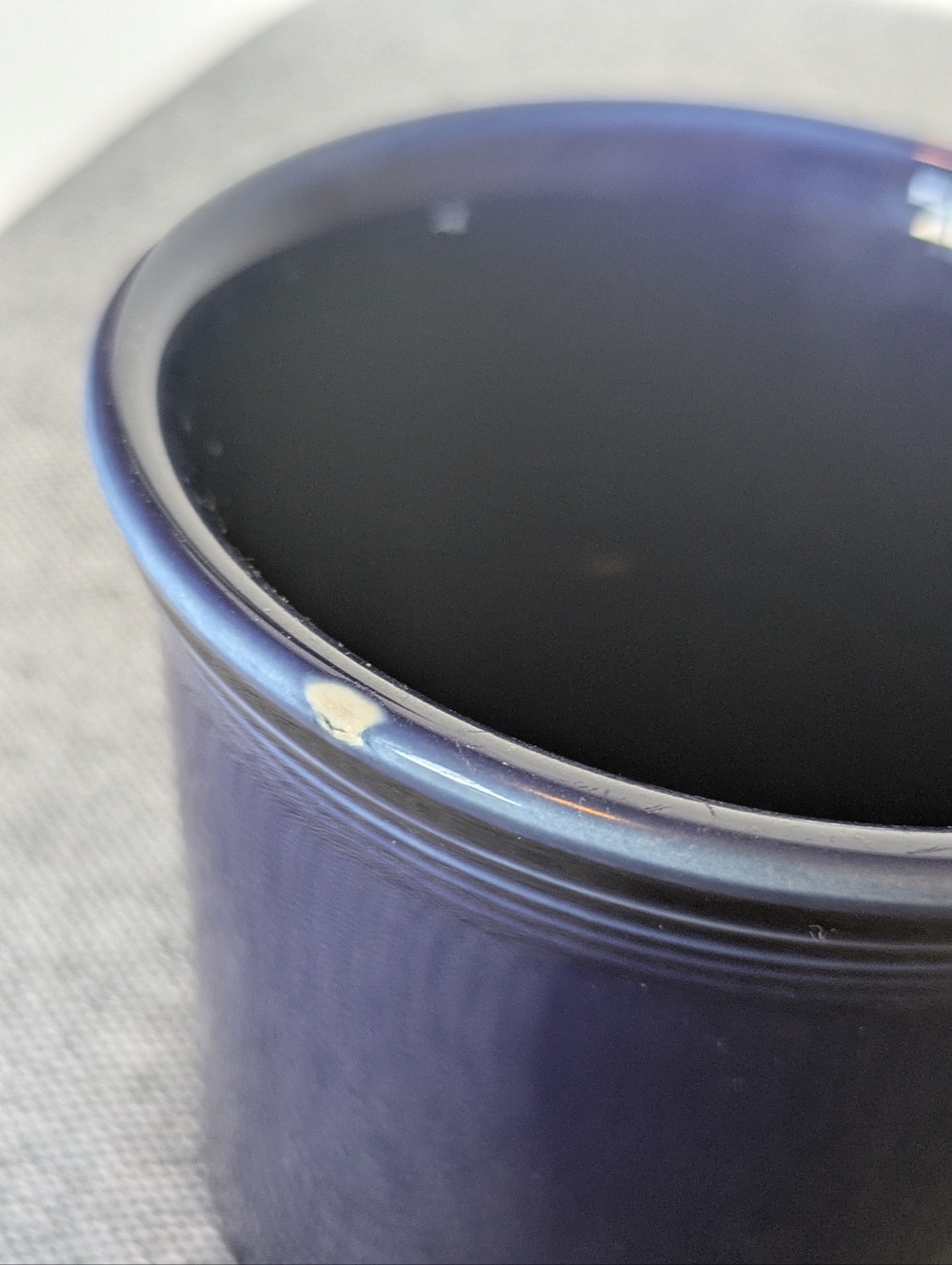4 Fiesta Fiestaware HLC Cobalt Blue Mugs Dinnerware Homer Laughlin - Picture 5 of 12